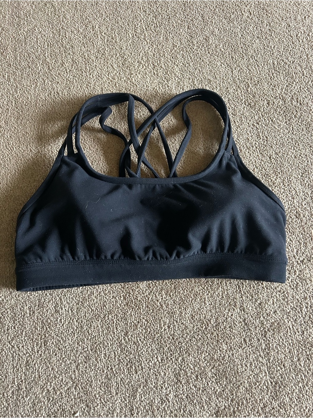Black Strappy Sports Bra - Women Intimates & Sleepwear
